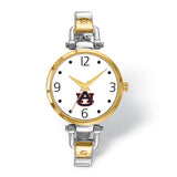 LogoArt Auburn University Elegant Ladies Two-tone Quartz Bracelet Watch