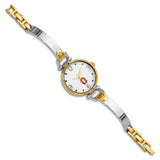 LogoArt Ohio State University Elegant Ladies Two-tone Quartz Bracelet Watch