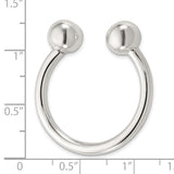 Sterling Silver 1 Screw-off Ball Key Chain