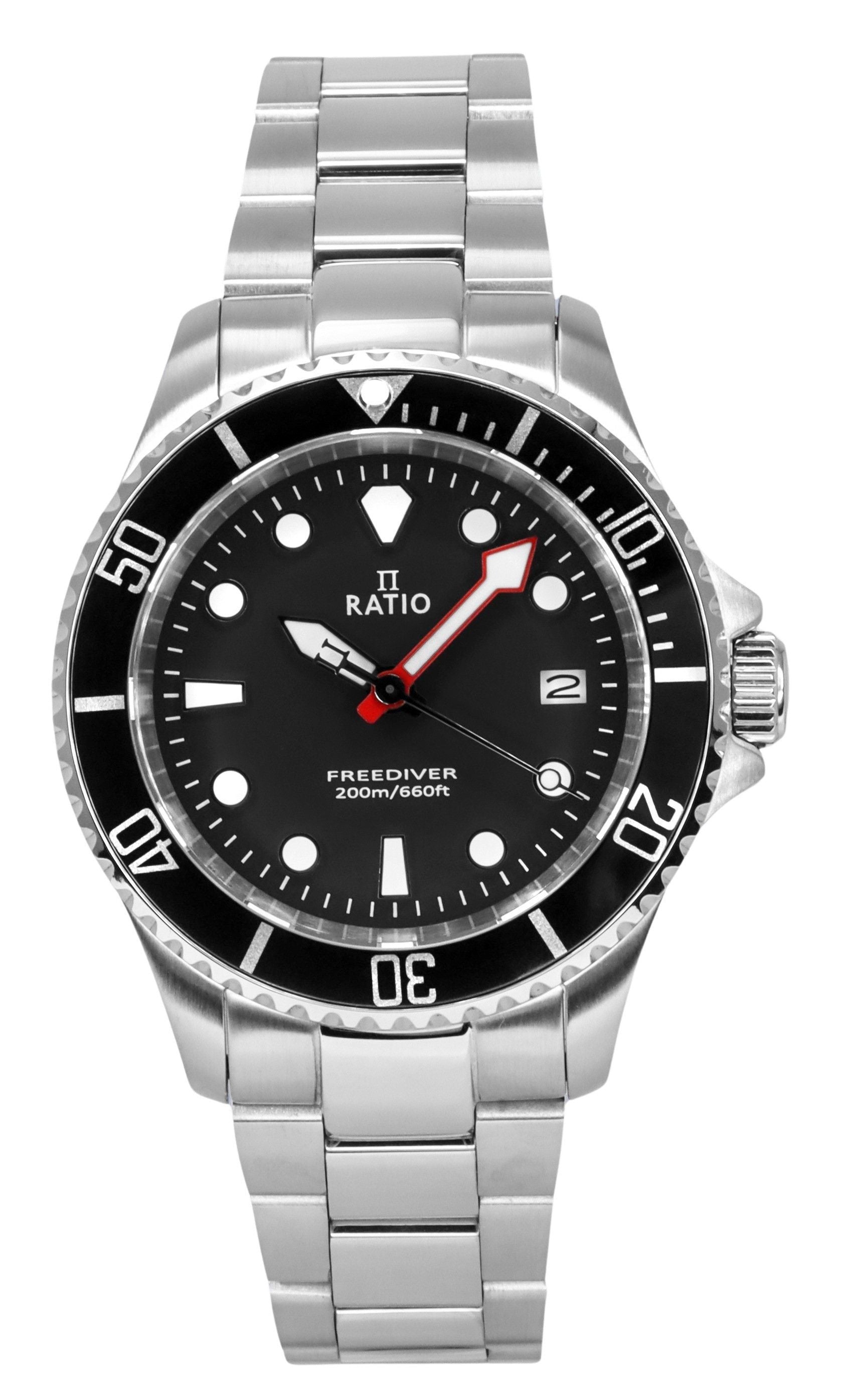 Ratio FreeDiver Sapphire Stainless Steel Black Dial Quartz RTF031