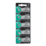 Pkg/5 Type 377 MuRata Watch Battery Tear Strip