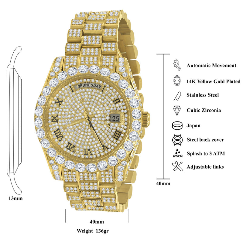 Crown Steel Watch - 530332