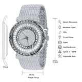 Foxy CZ Iced Out Watch - 5110347