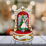 San Francisco Music Box (Plays Nutcracker Suite) Clara and Nutcracker Twirly Figurine