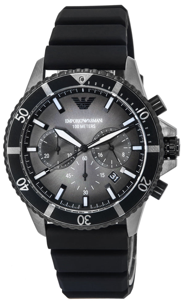 Emporio Armani Chronograph Black And Grey Dial Quartz AR11515 100M Men's Watch