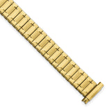 Gilden Ladies Long 9-13mm Satin and Polished Yellow IP-plated Stainless Steel 6.75 inch Expansion Watch Band