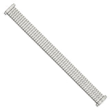DeBeer 12-16mm Ladies Satin and Polished Stainless Steel Thin-Flexo Expansion Link 5.75 inch Watch Band