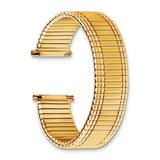 DeBeer 11-15mm Ladies Sanded and Polished Gold-tone Stainless Steel Thin-Flexo Expansion Link 6 inch Watch Band