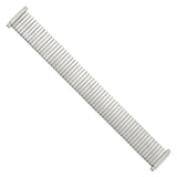 DeBeer 17-22mm Mens Satin Stainless Steel Thin-Flexo Expansion Link 6.5 inch Watch Band