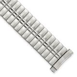 DeBeer 16-20mm Mens Sanded and Polished Stainless Steel De-Flexo Expansion Link 6.75 inch Watch Band
