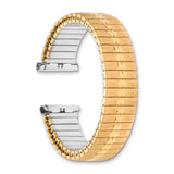 DeBeer 16-20mm Mens Sanded and Polished Gold-tone Stainless Steel De-Flexo Expansion Link 6.75 inch Watch Band