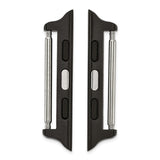 Gilden 42mm Apple Watch Pair of Black Adapters Fits 24mm Watch Band