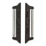 Gilden 42mm Apple Watch Pair of Black Adapters Fits 24mm Watch Band