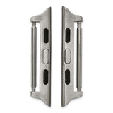 Gilden 42mm Apple Watch Pair of Steel Adapters Fits 24mm Watch Band