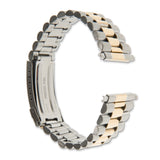 Gilden Mens 18-22mm 2-Tone President-style Stainless Steel Watch Band
