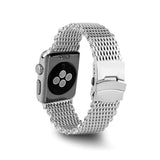 DeBeer 24mm Stainless Steel Shark Mesh with Divers Clasp 7 inch Watch Strap