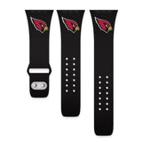 Gametime AZ Cardinals Silicon Band fits Apple Watch (38/40mm Black)