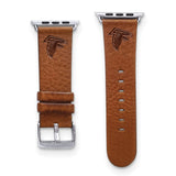 Gametime Atlanta Falcons Leather Band fits Apple Watch (42/44mm S/M Tan)