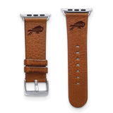 Gametime Buffalo Bills Leather Band fits Apple Watch (38/40mm S/M Tan)