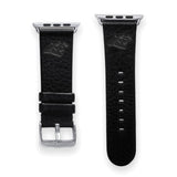 Gametime Carol. Panthers Leather Band fits Apple Watch (38/40mm S/M Black)