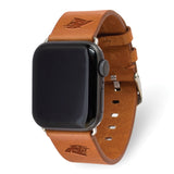 Gametime Carol. Panthers Leather Band fits Apple Watch (38/40mm S/M Tan)