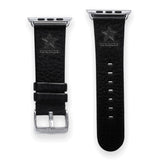 Gametime Dallas Cowboys Leather Band fits Apple Watch (38/40mm S/M Black)