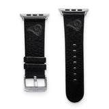 Gametime LA Rams Leather Band fits Apple Watch (38/40mm S/M Black)