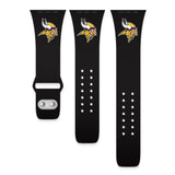 Gametime Minn. Vikings Silicon Band fits Apple Watch (42/44mm Black)