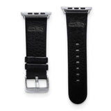 Gametime Seatt. Seahawks Leather Band fits Apple Watch (42/44mm S/M Black)