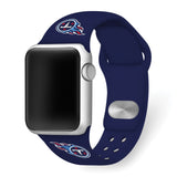 Gametime Tenn. Titans Silicon Band fits Apple Watch (38/40mm Navy)