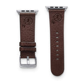Gametime Wash. Football Leather Band fits Apple Watch (38/40mm M/L Brown)