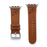 Gametime Wash. Football Leather Band fits Apple Watch (38/40mm S/M Tan)