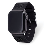 Gametime Seatt. Mariners Leather Band fits Apple Watch (42/44mm S/M Black)
