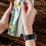 Gametime Seatt. Mariners Leather Band fits Apple Watch (38/40mm S/M Black)