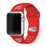 Gametime Wash. Nationals Silicon Band fits Apple Watch (42/44mm Red)