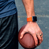 Gametime Ana. Ducks Deboss Silicon Band fits Apple Watch (38/40mm Orange)