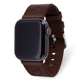 Gametime AZ Coyotes Leather Band fits Apple Watch (42/44mm S/M Brown)