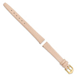 Gilden 12mm Peach Flat Lizard Grain Calfskin Watch Band