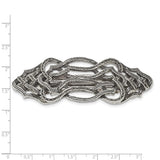 1928 Jewelry Silver-tone Textured Ornate Hair Barrette