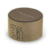 Charles Hubert Stainless Striped Case w/Engraving Area Pocket Watch