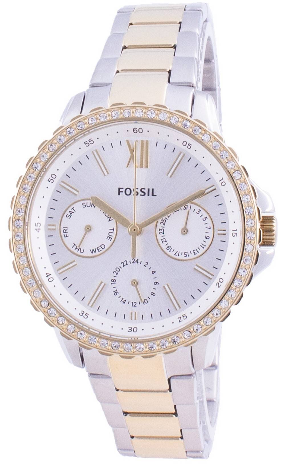 Fossil Izzy Multifunction ES4784 Quartz Chronograph Diamond Accents Women's  Watch