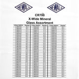 50 piece Extra-Wide Flat 1.0mm Mineral Glass Crystal Kit