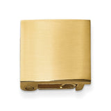 9mm Solid Gold-tone Brass Open Style Fold-over Clasp