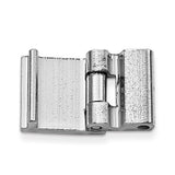 20mm Solid Nickel-plated Brass One Channel Fold-over Clasp