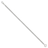 Silver-tone Brass 4.25mm Double LInk Cable Pocket Watch Chain