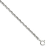 Silver-tone Brass 4.25mm Double LInk Cable Pocket Watch Chain