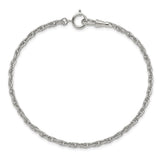 Silver-tone Steel 4.25mm Rope Pocket Watch Chain