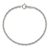 Silver-tone Steel 4.25mm Rope Pocket Watch Chain