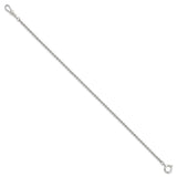 Silver-tone Steel 3.75mm Rolo Pocket Watch Chain