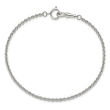 Silver-tone Steel 3.75mm Rolo Pocket Watch Chain